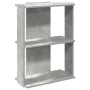 Librería de 3 niveles madera gris hormigón 60x30x80 cm by , Bookcases and shelves - Ref: Foro24-860259, Price: 37,63 €, Disco...
