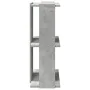 Librería de 3 niveles madera gris hormigón 60x30x80 cm by , Bookcases and shelves - Ref: Foro24-860259, Price: 37,63 €, Disco...