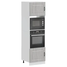 Armarios para horno 2 uds Lucca gris sonoma madera ingeniería by , Kitchen cabinets - Ref: Foro24-3315037, Price: 193,88 €, D...