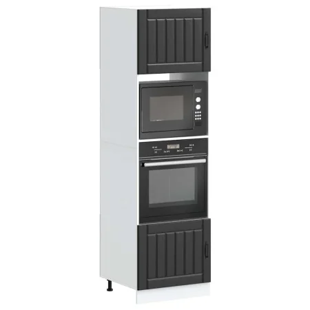 Armarios para horno 2 uds Kalmar negra madera de ingeniería de , Armarios de cocina - Ref: Foro24-3315042, Precio: 192,49 €, ...