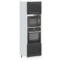 Armarios para horno 2 uds Kalmar negra madera de ingeniería de , Armarios de cocina - Ref: Foro24-3315042, Precio: 192,49 €, ...