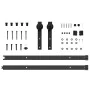 Kit de herrajes para puertas correderas acero negro 152,5 cm von , Türartikel - Ref: Foro24-4009710, Preis: 72,37 €, Rabatt: %