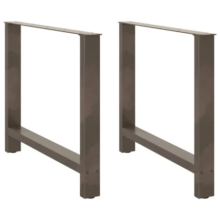 Patas para mesa de centro de acero natural 2 uds 90x(72-73) cm de , Patas para mesas - Ref: Foro24-4013319, Precio: 102,44 €,...