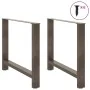 Patas para mesa de centro de acero natural 2 uds 90x(72-73) cm de , Patas para mesas - Ref: Foro24-4013319, Precio: 102,44 €,...