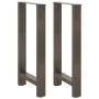 Patas para mesa de centro de acero natural 2 uds 40x(90-91) cm by , Table legs - Ref: Foro24-4013327, Price: 98,02 €, Discoun...
