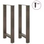 Patas para mesa de centro de acero natural 2 uds 50x(90-91) cm de , Patas para mesas - Ref: Foro24-4013331, Precio: 90,27 €, ...