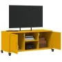 Mueble para TV acero laminado en frío amarillo 100,5x39x43,5 cm by , TV Furniture - Ref: Foro24-846665, Price: 92,84 €, Disco...