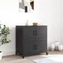 Aparador de acero negro 68x39x72 cm by , Sideboards - Ref: Foro24-846650, Price: 108,55 €, Discount: %