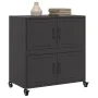 Aparador de acero negro 68x39x72 cm by , Sideboards - Ref: Foro24-846650, Price: 108,55 €, Discount: %
