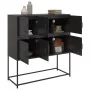 Aparador de acero laminado en frío negro 100,5x39x107 cm von , Sideboards - Ref: Foro24-846596, Preis: 104,42 €, Rabatt: %