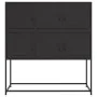 Aparador de acero laminado en frío negro 100,5x39x107 cm von , Sideboards - Ref: Foro24-846596, Preis: 104,42 €, Rabatt: %
