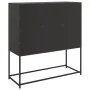 Aparador de acero laminado en frío negro 100,5x39x107 cm von , Sideboards - Ref: Foro24-846596, Preis: 104,42 €, Rabatt: %