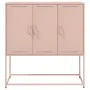 Aparador de acero rosa 100,5x39x107 cm by , Sideboards - Ref: Foro24-846537, Price: 109,19 €, Discount: %