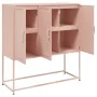 Aparador de acero rosa 100,5x39x107 cm by , Sideboards - Ref: Foro24-846537, Price: 109,19 €, Discount: %