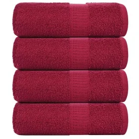 Toallas 4 uds 100% algodón burdeos 30x30 cm 360 gsm by , Towels - Ref: Foro24-136729, Price: 12,84 €, Discount: %