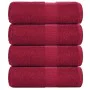 Toallas 4 uds 100% algodón burdeos 30x30 cm 360 gsm by , Towels - Ref: Foro24-136729, Price: 12,84 €, Discount: %