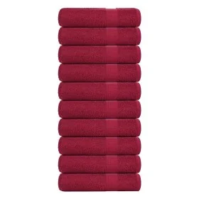 Toallas de Mano 10 uds burdeos 50x100cm 360 g/m² 100% algodón von , Handtücher - Ref: Foro24-136736, Preis: 62,67 €, Rabatt: %