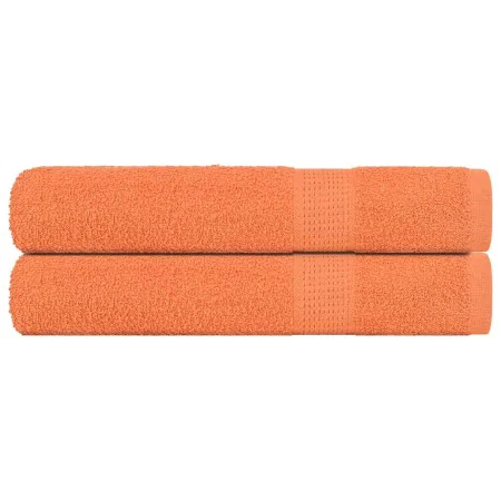 Toallas 2 uds 100% algodón naranja 100x200 cm 600 gsm de , Toallas - Ref: Foro24-136914, Precio: 34,32 €, Descuento: %