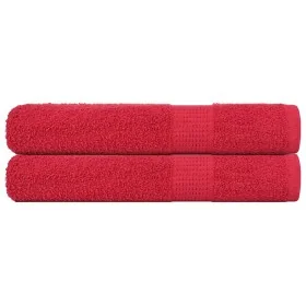 Toallas de sauna 2 uds 100% algodón rojo 80x200 cm 360 gsm by , Towels - Ref: Foro24-136935, Price: 31,75 €, Discount: %