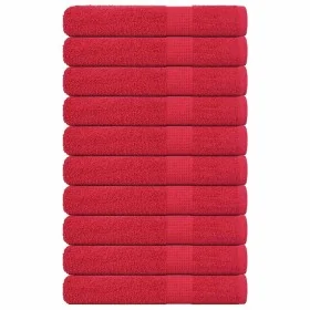 Toallas de sauna 10 uds 100% algodón rojo 80x200 cm 360 gsm by , Towels - Ref: Foro24-136937, Price: 105,29 €, Discount: %