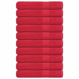 Toallas 10 uds rojo 100x200 cm 360 gsm 100% algodón by , Towels - Ref: Foro24-136940, Price: 129,99 €, Discount: %