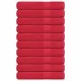 Toallas 10 uds rojo 100x200 cm 360 gsm 100% algodón by , Towels - Ref: Foro24-136940, Price: 129,99 €, Discount: %