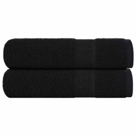 Toallas de baño 2 uds negro 100x150 cm 360 gsm 100% algodón by , Towels - Ref: Foro24-136956, Price: 31,45 €, Discount: %