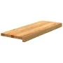 Peldaños de escalera 2 uds madera maciza roble marrón claro by , Stair mats - Ref: Foro24-3283784, Price: 87,11 €, Discount: %