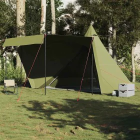 Tienda campaña familiar tipi 6 personas impermeable verde oliva by , tents - Ref: Foro24-4009449, Price: 210,08 €, Discount: %