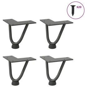 Patas de mesa tipo horquilla 4 uds acero macizo antracita 10 cm von , Tischbeine - Ref: Foro24-4012410, Preis: 27,70 €, Rabat...