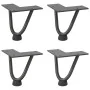 Patas de mesa tipo horquilla 4 uds acero macizo antracita 10 cm de , Patas para mesas - Ref: Foro24-4012410, Precio: 27,70 €,...