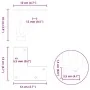 Patas de mesa tipo horquilla 4 uds acero macizo antracita 10 cm de , Patas para mesas - Ref: Foro24-4012410, Precio: 27,70 €,...