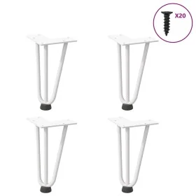 Patas de mesa tipo horquilla 4 uds acero macizo blanco 20 cm von , Tischbeine - Ref: Foro24-4012433, Preis: 36,93 €, Rabatt: %