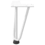 Patas de mesa tipo horquilla 4 uds acero macizo blanco 20 cm by , Table legs - Ref: Foro24-4012433, Price: 36,93 €, Discount: %