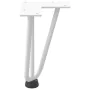 Patas de mesa tipo horquilla 4 uds acero macizo blanco 20 cm by , Table legs - Ref: Foro24-4012433, Price: 36,93 €, Discount: %