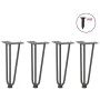 Patas de mesa tipo horquilla 4 uds acero macizo antracita 30 cm by , Table legs - Ref: Foro24-4012438, Price: 43,79 €, Discou...