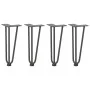Patas de mesa tipo horquilla 4 uds acero macizo antracita 30 cm by , Table legs - Ref: Foro24-4012438, Price: 43,79 €, Discou...