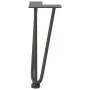 Patas de mesa tipo horquilla 4 uds acero macizo antracita 30 cm by , Table legs - Ref: Foro24-4012438, Price: 43,79 €, Discou...
