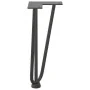 Patas de mesa tipo horquilla 4 uds acero macizo antracita 30 cm by , Table legs - Ref: Foro24-4012438, Price: 43,79 €, Discou...