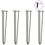 Patas de mesa tipo horquilla 4 uds acero macizo antracita 72 cm by , Table legs - Ref: Foro24-4012446, Price: 69,94 €, Discou...