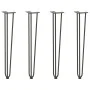 Patas de mesa tipo horquilla 4 uds acero macizo antracita 72 cm by , Table legs - Ref: Foro24-4012446, Price: 69,94 €, Discou...