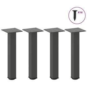 Patas para mesa de centro 4 uds acero antracita 30-32 cm by , Table legs - Ref: Foro24-4012450, Price: 36,91 €, Discount: %
