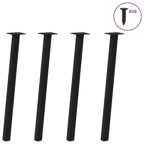 Patas para mesa de centro 4 uds acero negro 72 cm von , Tischbeine - Ref: Foro24-4012492, Preis: 51,10 €, Rabatt: %