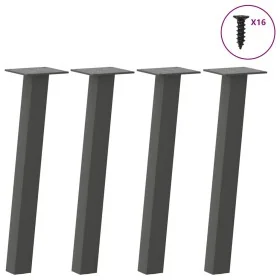 Patas para mesa de centro 4 uds acero antracita 42 cm by , Table legs - Ref: Foro24-4012490, Price: 41,21 €, Discount: %