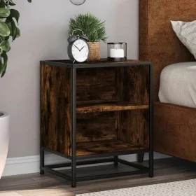 Mesitas noche 2 uds madera ingeniería roble ahumado 40x31x50 cm by , Nightstands - Ref: Foro24-848704, Price: 63,63 €, Discou...
