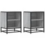 Mesitas noche 2 uds madera ingeniería gris sonoma 40x31x50 cm by , Nightstands - Ref: Foro24-848706, Price: 63,77 €, Discount: %