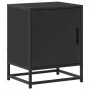 Mesitas de noche 2uds madera ingeniería negro 40x31x50 cm metal by , Nightstands - Ref: Foro24-848710, Price: 66,45 €, Discou...