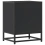 Mesitas de noche 2uds madera ingeniería negro 40x31x50 cm metal by , Nightstands - Ref: Foro24-848710, Price: 66,45 €, Discou...