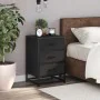 Mesita de noche madera ingeniería negro 40x34,5x60 cm metal de , Mesitas de noche - Ref: Foro24-848719, Precio: 62,39 €, Desc...