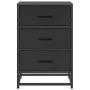 Mesita de noche madera ingeniería negro 40x34,5x60 cm metal de , Mesitas de noche - Ref: Foro24-848719, Precio: 62,39 €, Desc...